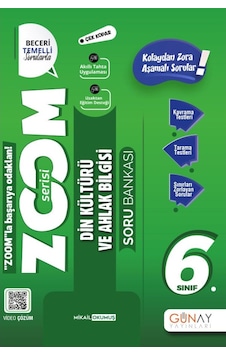 Günay 6.Sınıf Yeni Zoom Din Kültürü Soru Bankası