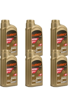 Lubex Rapidus Fs 10W-40 1 L 4 Zamanlı Motosiklet Yağı (6 Adet) Lubex Rapidus Fs 10W-40 1 L 4 Zamanlı Motosiklet Yağı (6 Adet)