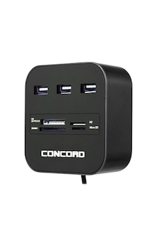 Concord C-847 Usb Hub 2.0+card Reader Siyah