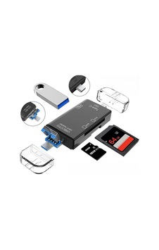 Kompakt 6'lı Otg Kart Okuyucu Sd Microsd Uyumlu Kompakt 6'lı Otg Kart Okuyucu Sd Microsd Uyumlu