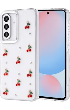 Galaxy A56 Uyumlu Kılıf Airbag Tasarımlı Simli Şeffaf Zore Kutup Kapak - Kiraz Kiraz Galaxy A56 Uyumlu Kılıf Airbag Tasarımlı Simli Şeffaf Zore Kutup Kapak - Kiraz Kiraz