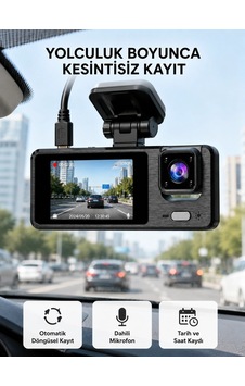 3 Kameralı Araç Dvr 1080p Ön + Hd Arka + İç Kamera Döngü Kayıt 2 Ekran 32981102 3 Kameralı Araç Dvr 1080p Ön + Hd Arka + İç Kamera Döngü Kayıt 2 Ekran 32981102