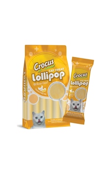 Crocus Tavuklu Ve Yumurta Sarılı Kedi Lolipop 10 Lu Paket 10x1,4 Gr
