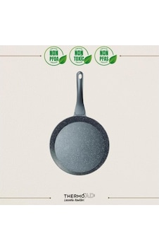 Thermoad Alüminyum Döküm Granit Krep Tavası / Gri THERMOAD.043