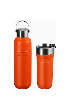 Le Creuset On The Go Termos Seti Şişe Ve Bardak Turuncu Le Creuset On The Go Termos Seti Şişe Ve Bardak Turuncu