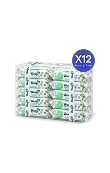 Biolly Gentle Care Hassas Islak Mendil 90 Yaprak 12'li Paket 12'li Set