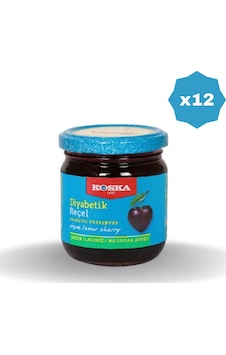 Diyabetik Vişne Reçeli 240 Gr - 12 Adet Diyabetik Vişne Reçeli 240 Gr - 12 Adet