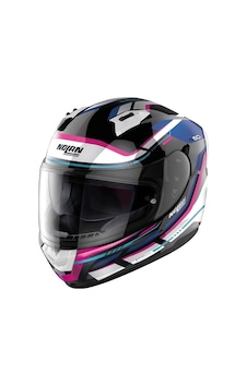 Nolan N60-6 Lancer 065 Kapalı Kask Beyaz Mavi Pembe Siyah Nolan N60-6 Lancer 065 Kapalı Kask Beyaz Mavi Pembe Siyah