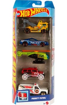Hot Wheels Beşli Araba Seti Priority Patrol Jkg09 Çok Renkli