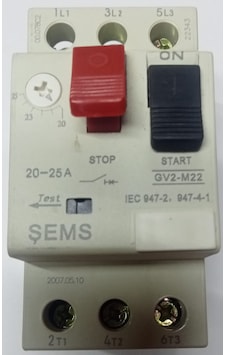 Şems 20-25a Motor Koruma Şalteri Şems 20-25a Motor Koruma Şalteri