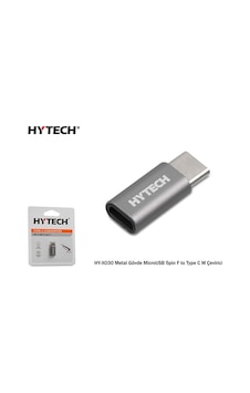 Hytech Hy-Xo30 Gümüş Metal Gövde Microusb 5Pin F To Type C M Çev Hytech Hy-Xo30 Gümüş Metal Gövde Microusb 5Pin F To Type C M Çev