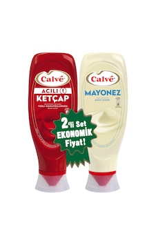 Calve Ketçap Acılı 600 G + Calve Mayonez Yağı Azaltılmış 540 G Calve Ketçap Acılı 600 G + Calve Mayonez Yağı Azaltılmış 540 G