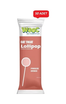 Wooc Lollipop Tavuk Ve Kızılcıklı Kedi Ödül Maması 1,4 Gr 50 Li Paket Wooc Lollipop Tavuk Ve Kızılcıklı Kedi Ödül Maması 1,4 Gr 50 Li Paket