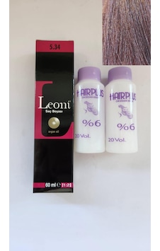 Leoni Profesyonel Saç Boyası 5.34 + Oksidan 2'li Leoni Profesyonel Saç Boyası 5.34 + Oksidan 2'li