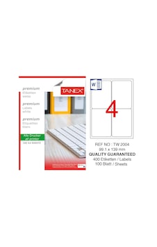 Tanex Tw-2004 Laser Etiket 99.1 X 139 MM Tanex Tw-2004 Laser Etiket 99.1 X 139 MM