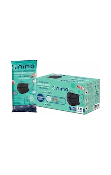 Nimo Meltblown 3 Katlı Ultrasonik Cerrahi Maske 50 Adet Siyah