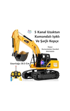 Uzaktan Kumandalı 5 Fonksiyon Şarjlı 360 Derece Dönebilen Kepçe Oyuncak Dozer Ekskavatör 30.5 Cm. Kepçe Uzaktan Kumandalı 5 Fonksiyon Şarjlı 360 Derece Dönebilen Kepçe Oyuncak Dozer Ekskavatör 30.5 Cm. Kepçe