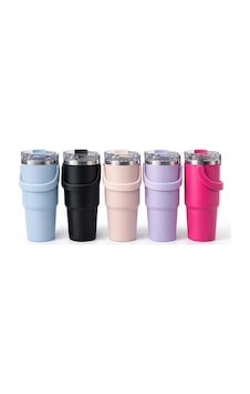 900 Ml Taşıma Kulplu Paslanmaz Çelik Termos Mug - Vakumlu Isı Yalıtımlı Bardak Alk4631 Çr 900 Ml Taşıma Kulplu Paslanmaz Çelik Termos Mug - Vakumlu Isı Yalıtımlı Bardak Alk4631 Çr