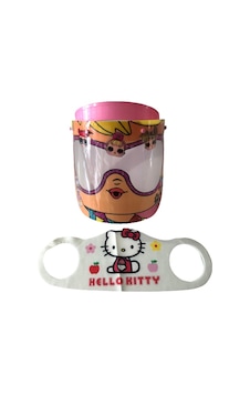 Gürbey Lol Bebek Baskılı Çocuk Siperlik + Hello Kitty Desenli Çocuk Maske Gürbey Lol Bebek Baskılı Çocuk Siperlik + Hello Kitty Desenli Çocuk Maske