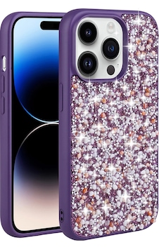 Apple Uyumlu iPhone 14 Pro Kılıf Parlak Taşlı Tasarım Zore Linea Kapak Apple Uyumlu iPhone 14 Pro Kılıf Parlak Taşlı Tasarım Zore Linea Kapak
