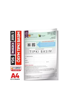 Yds 2025/2 Kasım ÖSYM Tıpkı Basım Çıkmış Soru Deneme Kitapçığı Yeni Baskı Çözümlü Türkiye Geneli Yds 2025/2 Kasım ÖSYM Tıpkı Basım Çıkmış Soru Deneme Kitapçığı Yeni Baskı Çözümlü Türkiye Geneli