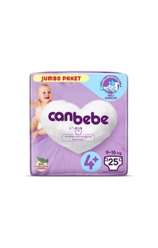 Canbebe Bebek Bezi 4+ Numara Maxi Plus Jumbo Paket 25 Adet Canbebe Bebek Bezi 4+ Numara Maxi Plus Jumbo Paket 25 Adet