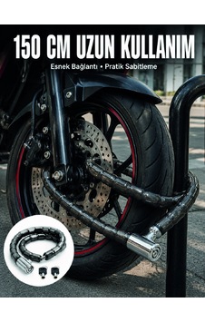 Blok Çelik Halkalı Yapısıyla Üst Düzey Güvenlik Sunan Motosiklet Kilidi Diğer Blok Çelik Halkalı Yapısıyla Üst Düzey Güvenlik Sunan Motosiklet Kilidi Diğer