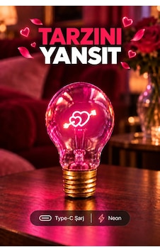 Oklu Kalp Şeklinde Neon Dekoratif Masa Lambası Ampul Şeklinde Yeni Nesil Aydınlatma Çok Renkli Oklu Kalp Şeklinde Neon Dekoratif Masa Lambası Ampul Şeklinde Yeni Nesil Aydınlatma Çok Renkli