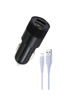 C03l Lightning 12w Tüm Araçlara Uyumlu Araba Çakmaklık Çift Usb Girişli Oto Şarj Aleti Soketi C03l Lightning 12w Tüm Araçlara Uyumlu Araba Çakmaklık Çift Usb Girişli Oto Şarj Aleti Soketi