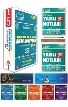 Tonguç Akademi 5. Sınıf Dinamo Soru Bankası Seti - 1. Ve 2. Dönem Yazılı Notları Tüm Dersler 7 Kitap Set Tonguç Akademi 5. Sınıf Dinamo Soru Bankası Seti - 1. Ve 2. Dönem Yazılı Notları Tüm Dersler 7 Kitap Set