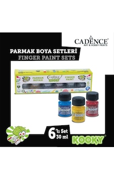 Cadence Kooky Parmak Boyası 30 ML 6 Lı Set Çok Renkli