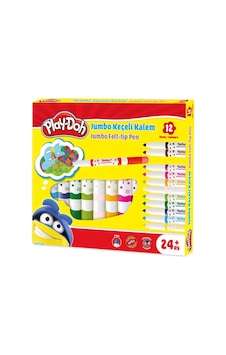 Mey İthalat Plentiful Play-doh Jumbo Keçeli Kalem 6 Mm 12'li Beyaz - Siyah Mey İthalat Plentiful Play-doh Jumbo Keçeli Kalem 6 Mm 12'li Beyaz - Siyah