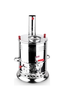 Zarif İş 8.5 L Tek Musluklu Odunlu Semaver Inox