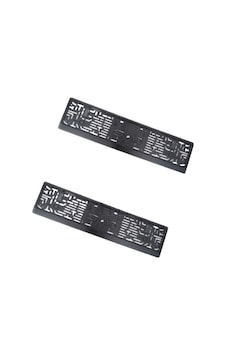 Otodemir Plaka Tüv Ince Parlak Siyah Plakalık Araba Plaka Çerçevesi 1 Adet Siyah Pianoblack Bekaks