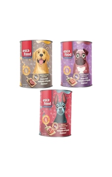 Esca Food 3 Aromalı Etli Yetişkin Köpek Konserve Maması 3x415gr Esca Food 3 Aromalı Etli Yetişkin Köpek Konserve Maması 3x415gr
