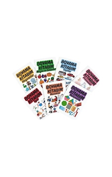 7 Adet Seyahat Boy Boyama Kitabı 140x100 Mm 7 Adet Seyahat Boy Boyama Kitabı 140x100 Mm