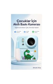 Dijital Fotoğraf Makinesi Çocuk Termal Resim Kağıt Baskılı Yazıcı Kamera Video Makinesi Cmr92 Mavi - 904785649 Dijital Fotoğraf Makinesi Çocuk Termal Resim Kağıt Baskılı Yazıcı Kamera Video Makinesi Cmr92 Mavi - 904785649