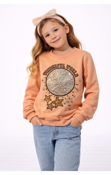 Çocuk Giyim Kız Çocuk Sweatshirt Turkuaz Çocuk Giyim Kız Çocuk Sweatshirt Turkuaz