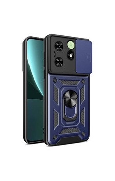 Tecno Spark 20 Uyumlu Kılıf Magnetik Standlı Kamera Korumalı Zore Sürgülü Vega Kapak