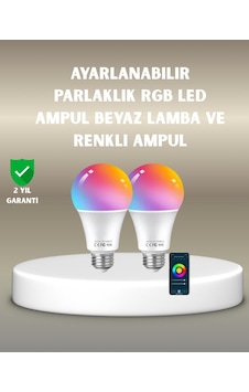 Northcity Akıllı 9w Rgbw Led Ampul - Wi-fi Kontrollü Renkli Aydınlatma Diğer