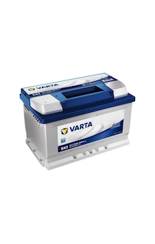 Varta Blue Dynamic E43 12v 72 Ah 680cca Alçak Tip Akü Varta Blue Dynamic E43 12v 72 Ah 680cca Alçak Tip Akü