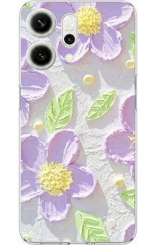 Oppo Reno 14 5g Uyumlu Mor Papatyalar Sulu Boya Baskılı Silikon Kılıf Renkli Oppo Reno 14 5g Uyumlu Mor Papatyalar Sulu Boya Baskılı Silikon Kılıf Renkli