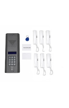 Kart Okumalı Dijital Panel Ve Telefonlu Konuşma Apartman Sistemleri 6 Daire Paket Kart Okumalı Dijital Panel Ve Telefonlu Konuşma Apartman Sistemleri 6 Daire Paket