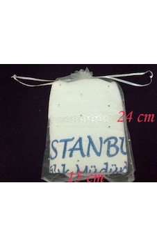 100 Adet Tül Kese 15X24Cm Organze Kese 30 x 50 Havlu İçin (Havlu D