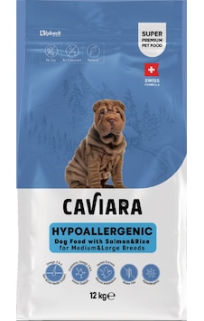Caviara Hipalerjenic Somonlu Ve Pirinçli Büyük Irk Köpek Maması 12 Kg Caviara Hipalerjenic Somonlu Ve Pirinçli Büyük Irk Köpek Maması 12 Kg