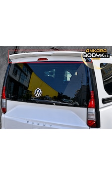 Caddy 2021- Beyaz Spoiler Bagaj Üstü - Plastik
