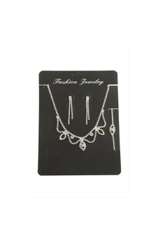 Oval Taşlı Set Kolye Çok Renkli Oval Taşlı Set Kolye Çok Renkli
