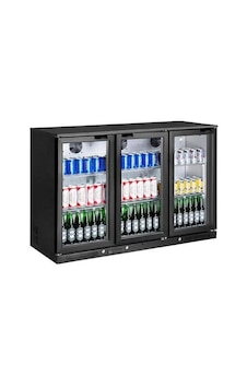 Vosco Bar Altı Şişe Soğutucusu Üç Kapak Siyah Vosco Bar Altı Şişe Soğutucusu Üç Kapak Siyah