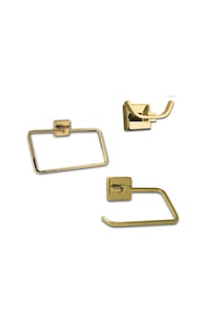 İsaoğlu Yapı Tuvalet Kağıtlığı Havluluk Gold İkili Askılık Komple Set Kare Modern Tasarım Altın Banyo Aksesuar Gold İsaoğlu Yapı Tuvalet Kağıtlığı Havluluk Gold İkili Askılık Komple Set Kare Modern Tasarım Altın Banyo Aksesuar Gold