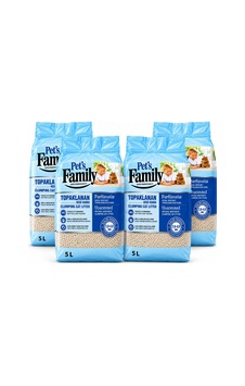 Pets Family Topaklanan Kedi Kumu Parfümsüz Kalın 5 L X 4 Ad 20 Kg Pets Family Topaklanan Kedi Kumu Parfümsüz Kalın 5 L X 4 Ad 20 Kg